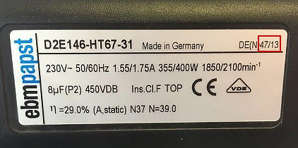 Image of example of date code WW/YY